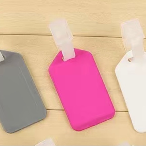 🆕 5pc Rose Red color Luggage Tags, Bag Tag for Baggage, Suitcase - Picture 3 of 4